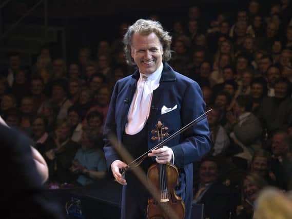 Andre Rieu's summer concert from Maastricht, Love Is All Around, will be screened in Derbyshire.