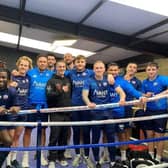Spireites squad at Spire Boxing Academy: Pictures: Robbie Sivyer.