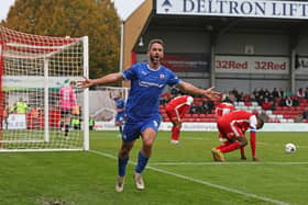 Will Grigg has scored nine goals this season. Picture: Tina Jenner