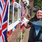 Tupton Hall School pupil Olivia Bedford made bunting for residents on her street in Tupton.