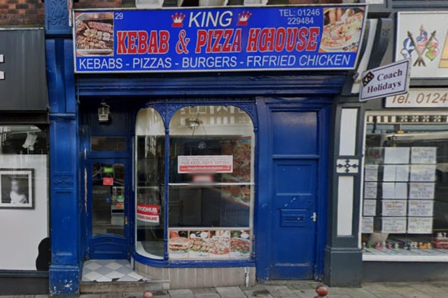 King Kebab & Pizza at Stephenson Place in Chesterfield  has been handed a three-out-of-five food hygiene rating on October 17.