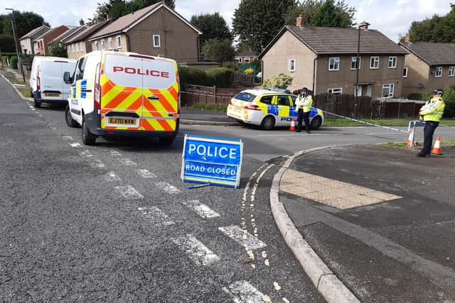 Police at Chandos Crescent, Killamarsh after a 'serious incident'.