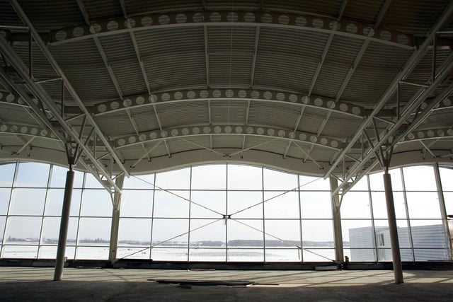 The very nearly completed hub of the airport
