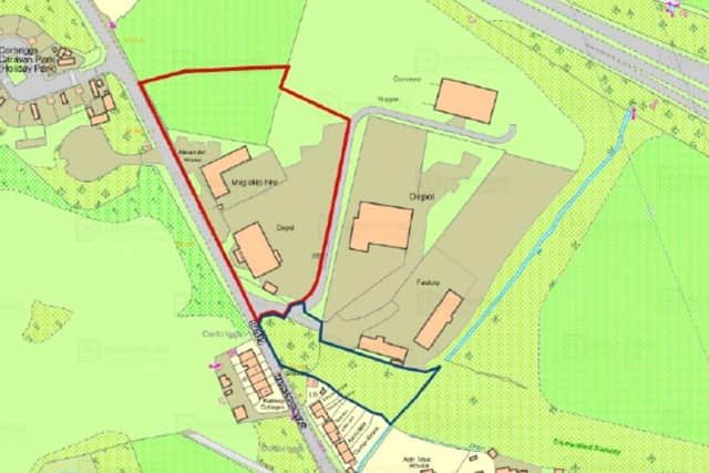 Proposed Wood Processing Site Off Mansfield Road, Corbriggs, Near Chesterfield, Courtesy Of Derbyshire County Council.