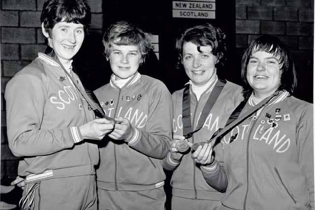 The Scottish fencing team triumph in 1970.