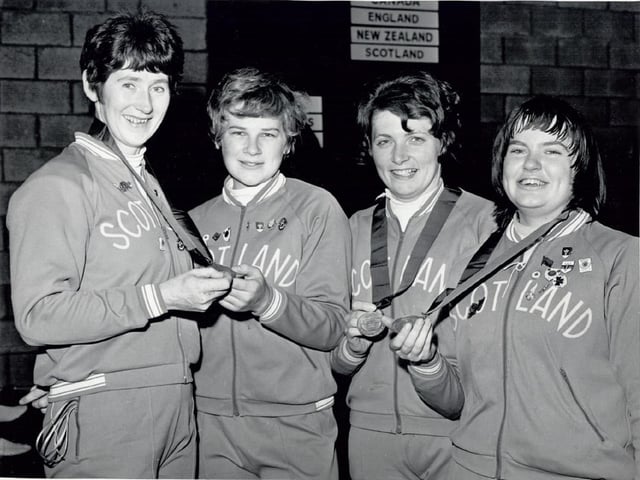 The Scottish fencing team triumph in 1970.