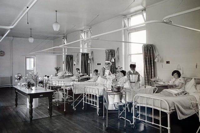 Scarsdale hospital maternity ward, Chesterfield, 1965.