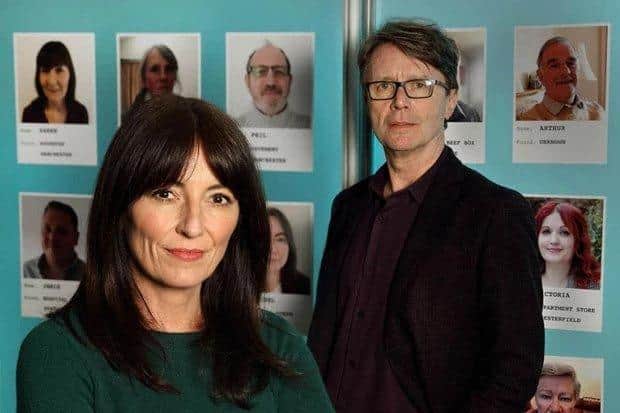 Presenters Davina McCall and Nicky Campbell helps people who were abandoned as babies reunite with their birth family as part of the third series of Long Lost Family: Born Without Trace. Credit: ITV.