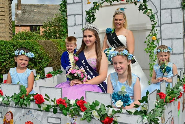 The Carnival queen, attendants and royalty