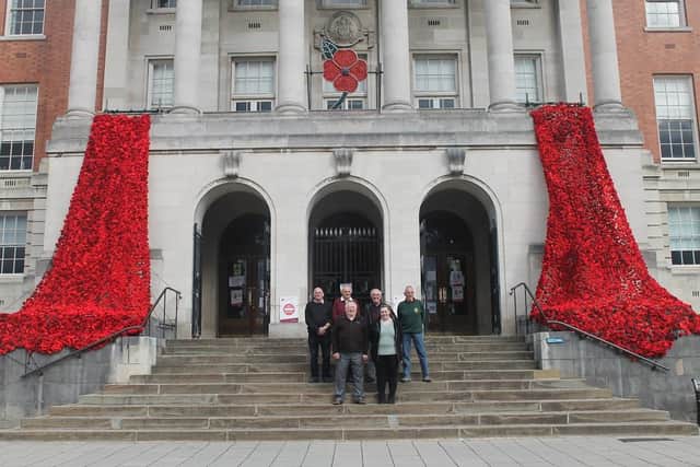 Don't miss the poppy cascades at Chesterfield Town Hall - they are a lovely sight.