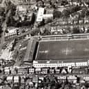 A bird's=eye view of the old Chesterfield FC ground.