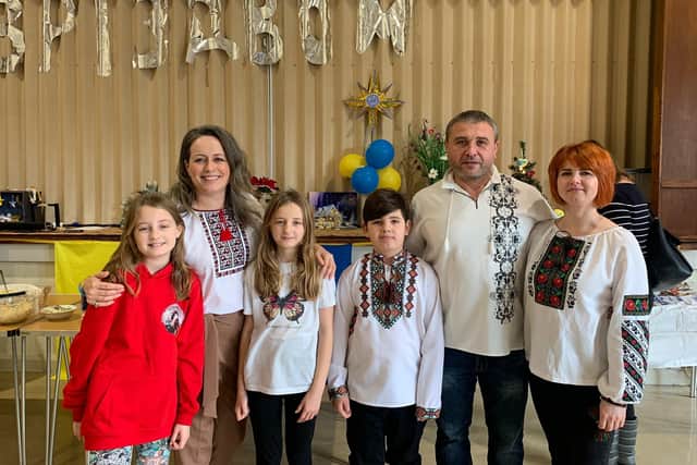 Over 120 people attended the party, where  traditional Ukrainian food was served accompanied by songs,  dances along with games and crafts for the children.