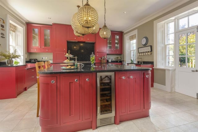 This bright kitchen brightens up the home and is perfect for all the family.