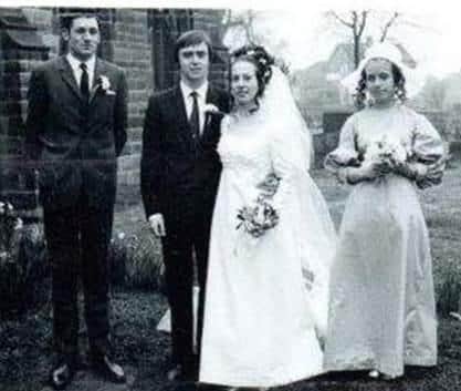 Geoff and Julia on their wedding day, April 5th 1971.