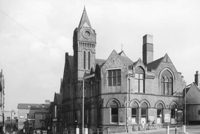 An old photo of Chesterfield’s Stephenson Memorial Hall