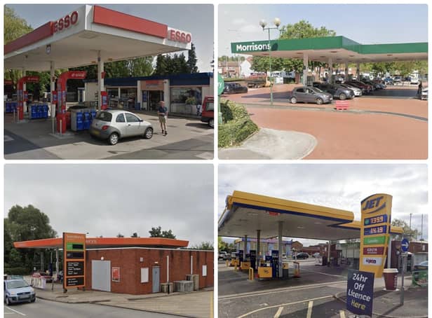 These are the latest prices at petrol stations across the area.