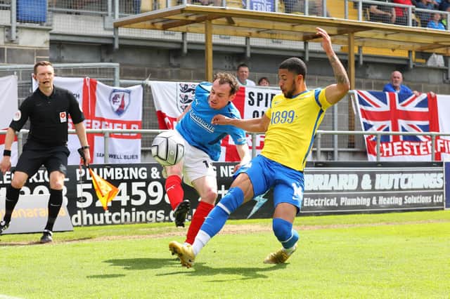 Chesterfield lost 2-0 at Torquay United on Saturday.