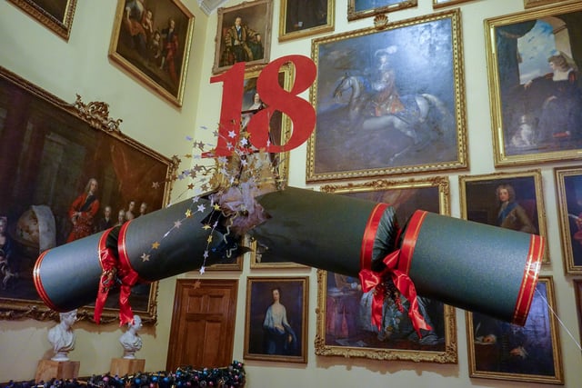 Watch out for the giant exploding Christmas cracker.