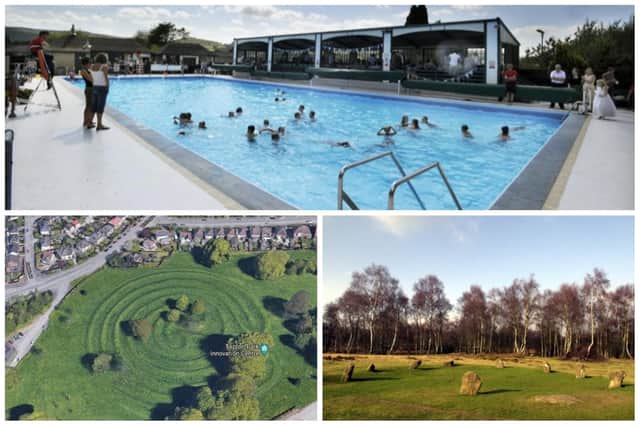 Take a dip in an outdoor pool at Hathersage, explore a maze at Tapton near Chesterfield or visit the Nine Ladies stone circle at Stanton Moor.