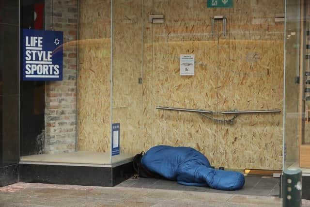 Fewer people are sleeping rough in the town, according to latest figures