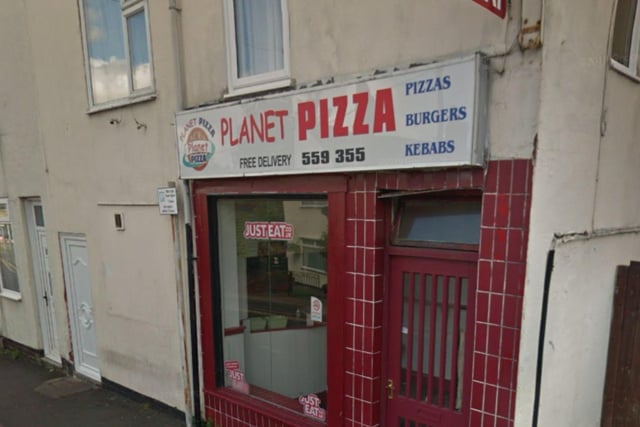 Planet Pizza at High Street in Brimington was handed a two-out-of-five hygiene rating after assessment on January 9.
