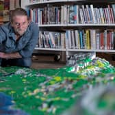 Artist Jon Tordoff, has spent £4,000 building a replica model of the Lake District out of 200,000 bricks of LEGO