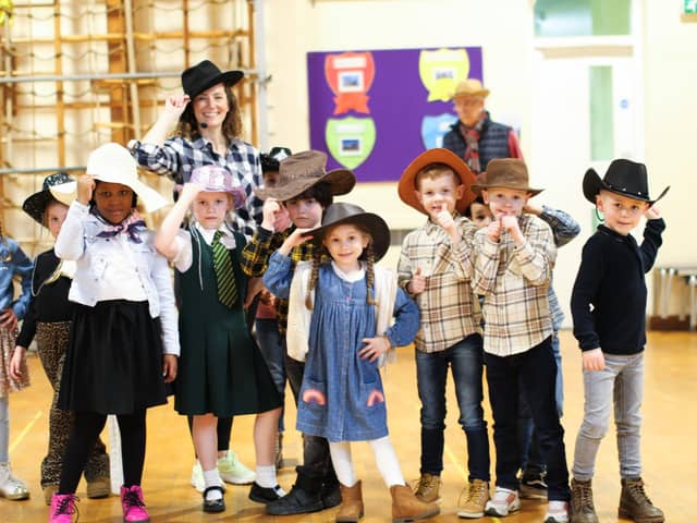 More than £1,300 was raised through a sponsored line dance by 250 children and staff at St Thomas’ Catholic Voluntary Academy.