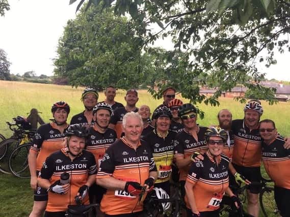 Members of the thriving Ilkeston Cycling Club.