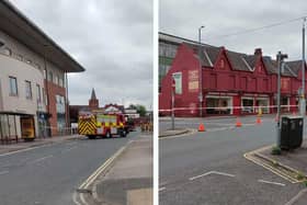 The A619 Chatsworth Road at Chesterfield was closed in both ways between West Bars roundabout and School Board Lane, due to a suspected chemical spillage.