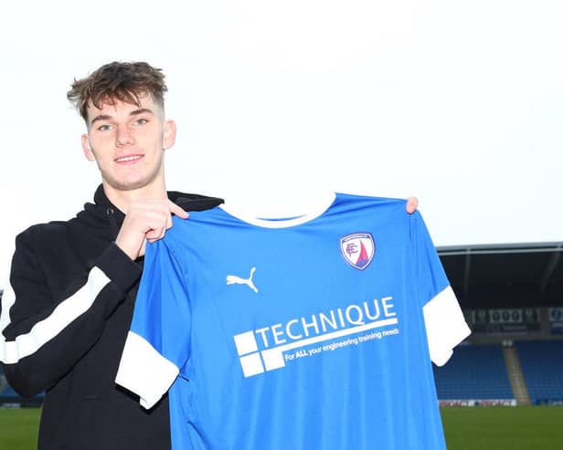 Liam Shaw joined Chesterfield on loan for a month in November from Sheffield Wednesday.