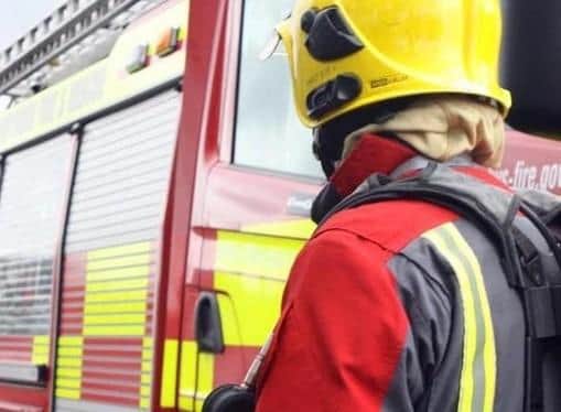 Firefighters and police were called over concerns about a 'dangerous structure'