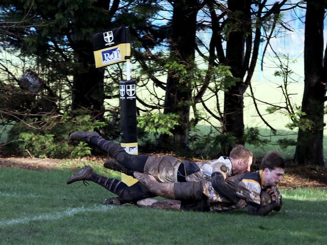 Portsmouth score a try Picture: Sam Stephenson