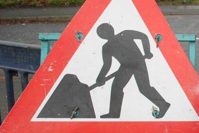 Roadworks are taking place on the M1 in January