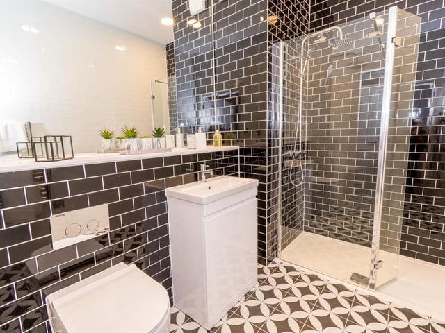 Inside a two bedroom penthouse style apartment in Royal Haslar, Gosport, in 2021. It is on sale for £510,000. Picture: Fox and Sons