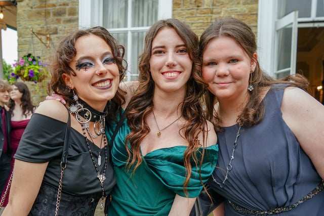 Jasmine, Fay and Brooke at the Brookfield School Year 13 prom night