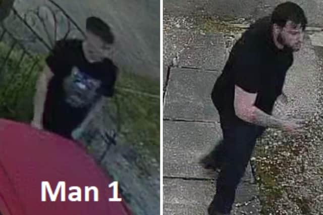 Police have issued CCTV images of men they would like to speak to