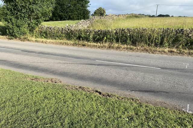 Tyre marks can still be seen along the route.