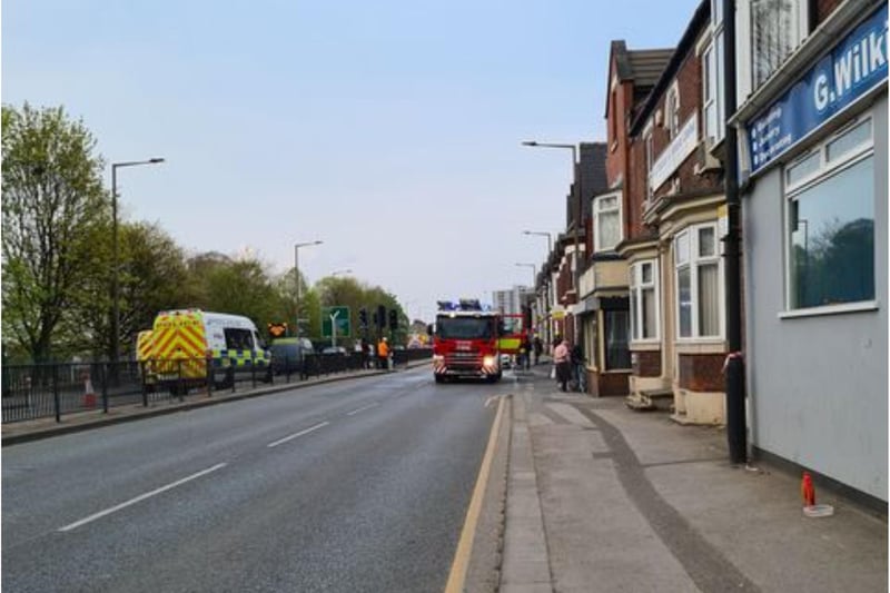 Balby Road was closed overnight following the fire.