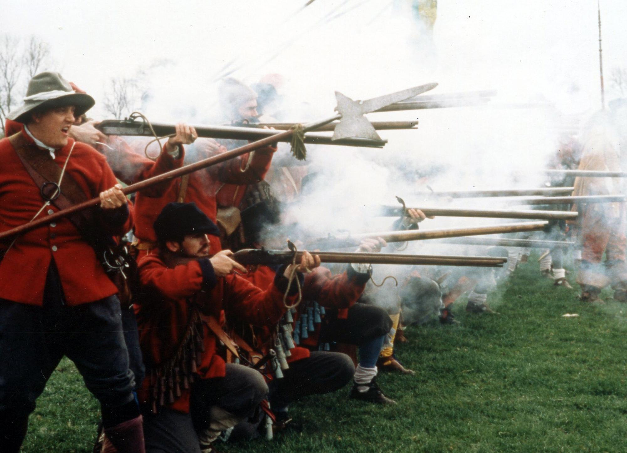 English Civil War event at Portchester Castle October 7-8, 2006. The News PP3903