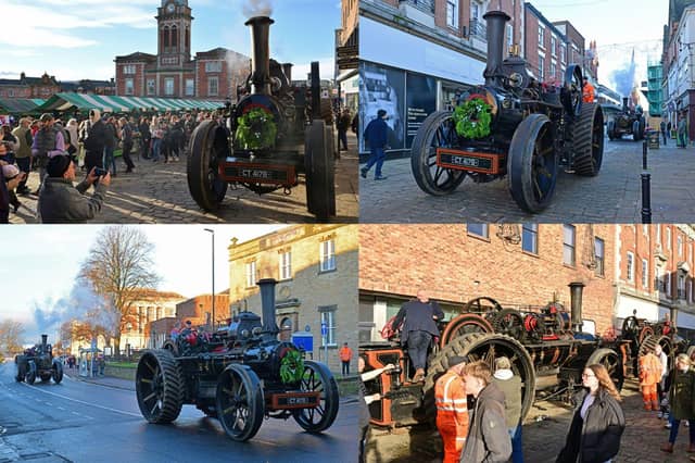 Historic steam engines drove through Chesterfield town centre last weekend.