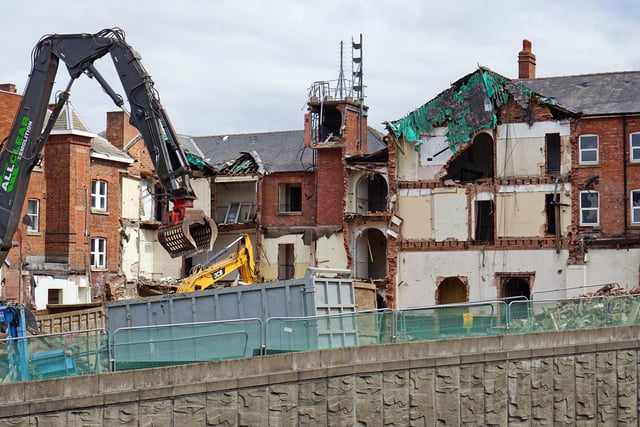 It's clear the progress being made by demolition teams