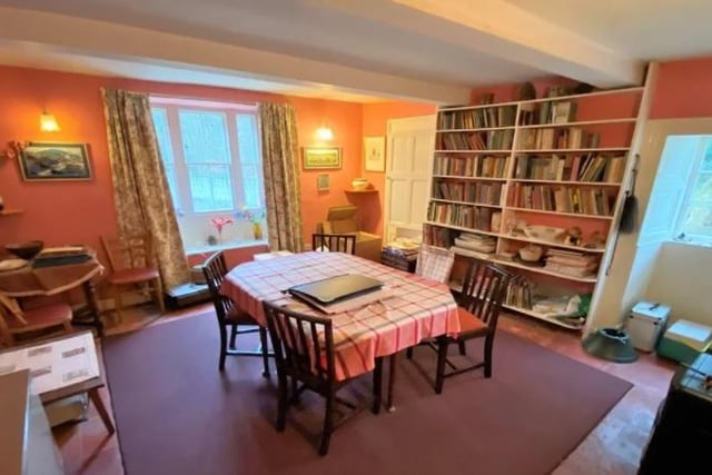 A cosy room in which to enjoy family meal times or views of the lovely gardens.