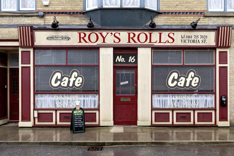 Roy's Rolls on the set of Coronation Street. Picture: Fabio De Paola/PA Wire