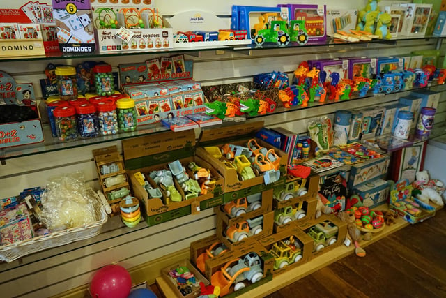 There is a selection of toys and gifts perfect for children.