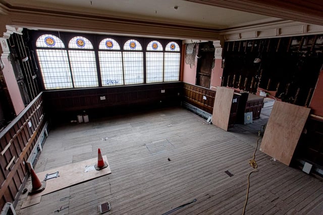 Formerly part of the museum the new café bar will feature preserved wooden panelling and stained glass.