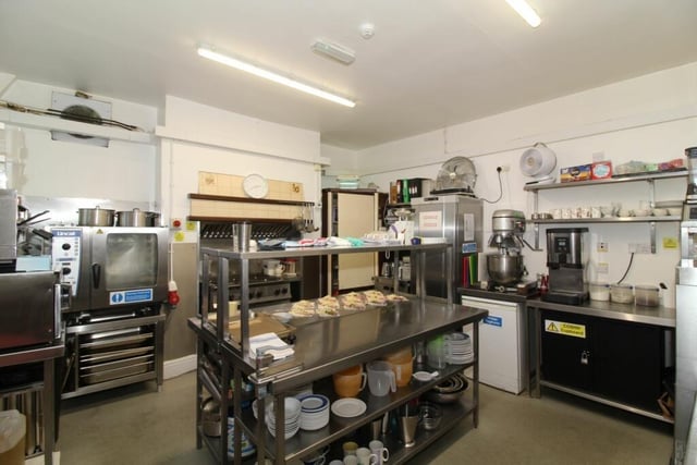 The kitchen is well equipped to cater for a party of guests.
