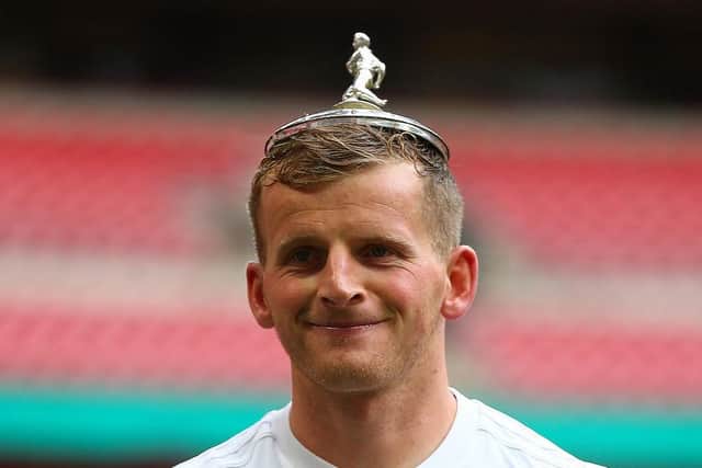 Chesterfield striker Danny Rowe scored the winner for AFC Fylde against Leyton Orient in the 2019 FA Trophy final.