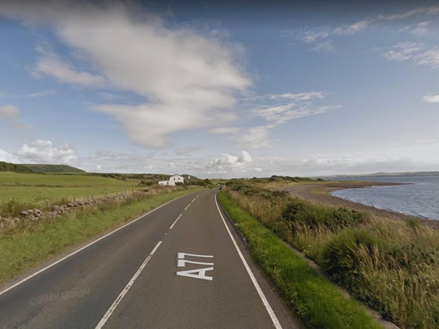The number of serious or fatal accidents on the A77 (Glasgow to Portpatrick) between 2017 and summer 2019 was 40, making it Scotland's fourth most dangerous road.