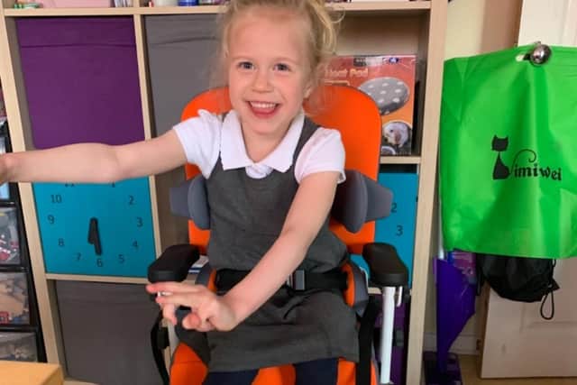 Chesterfield girl Darcie Greaves contracted viral meningitis as a newborn baby.