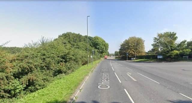 The collision took place on Chesterfield Road.